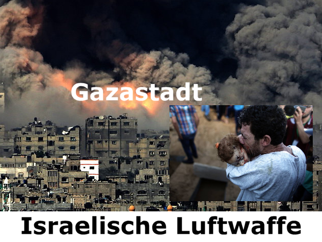 Israelische Lufwaffe bombadiert Ghetto Gaza